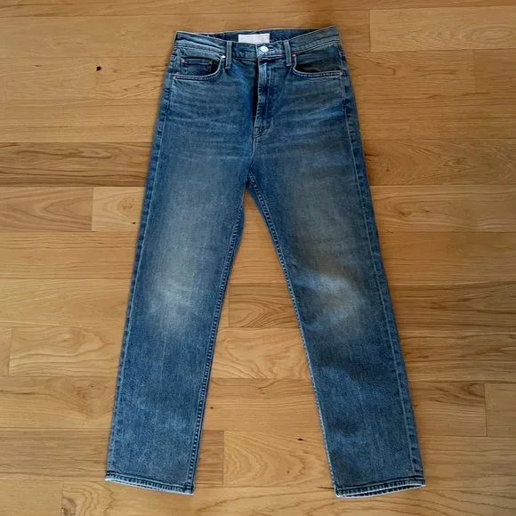 MOTHER SUPERIOR High Waisted Rider Ankle Jeans - Size 28 in Salt of the …